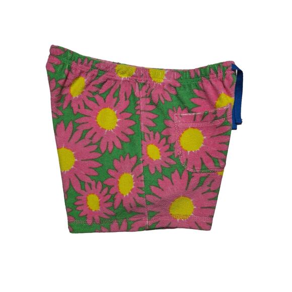 Mini Boden daisy floral print towelling shorts - Picture 3 of 11